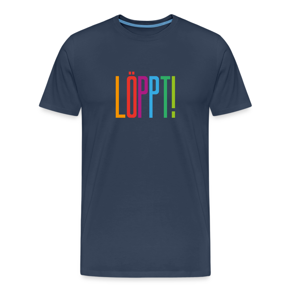 Männer Premium Bio T-Shirt - Löppt! - Navy