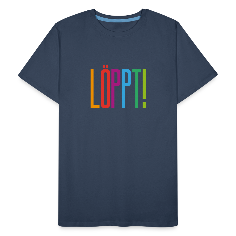 Männer Premium Bio T-Shirt - Löppt! - Navy