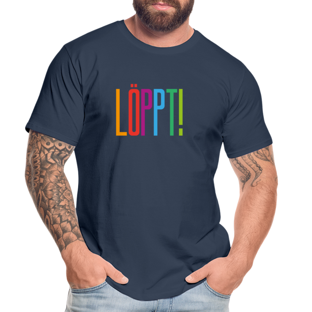 Männer Premium Bio T-Shirt - Löppt! - Navy