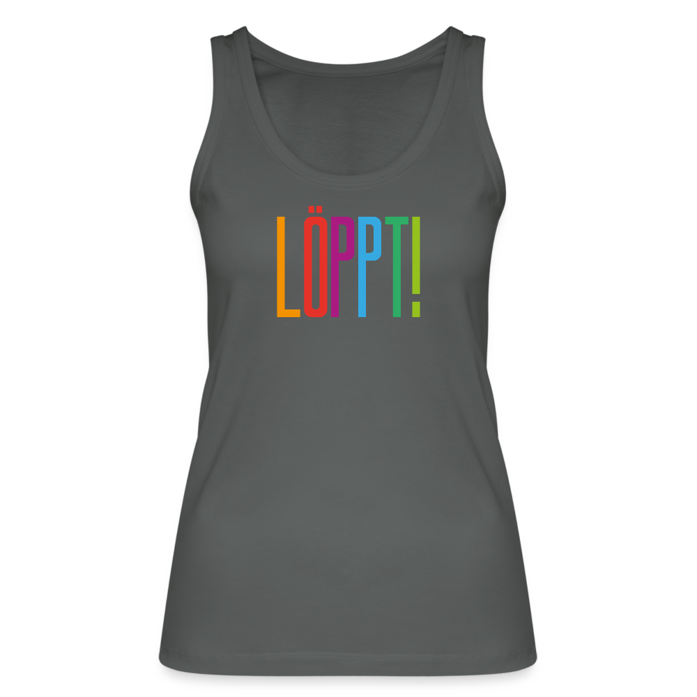 Frauen Bio Tank Top - Löppt! - Anthrazit
