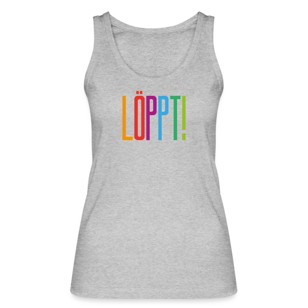 Frauen Bio Tank Top - Löppt! - Grau meliert