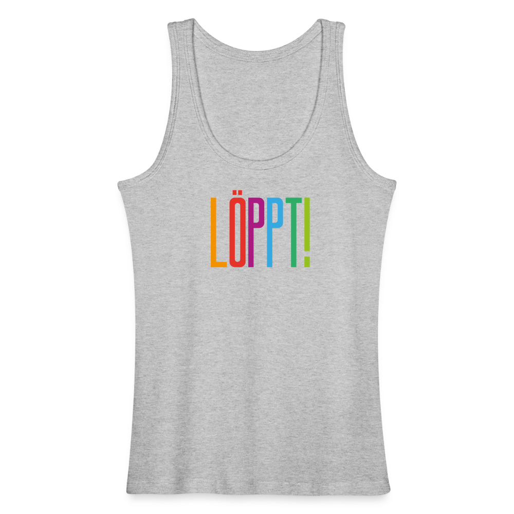 Frauen Bio Tank Top - Löppt! - Grau meliert