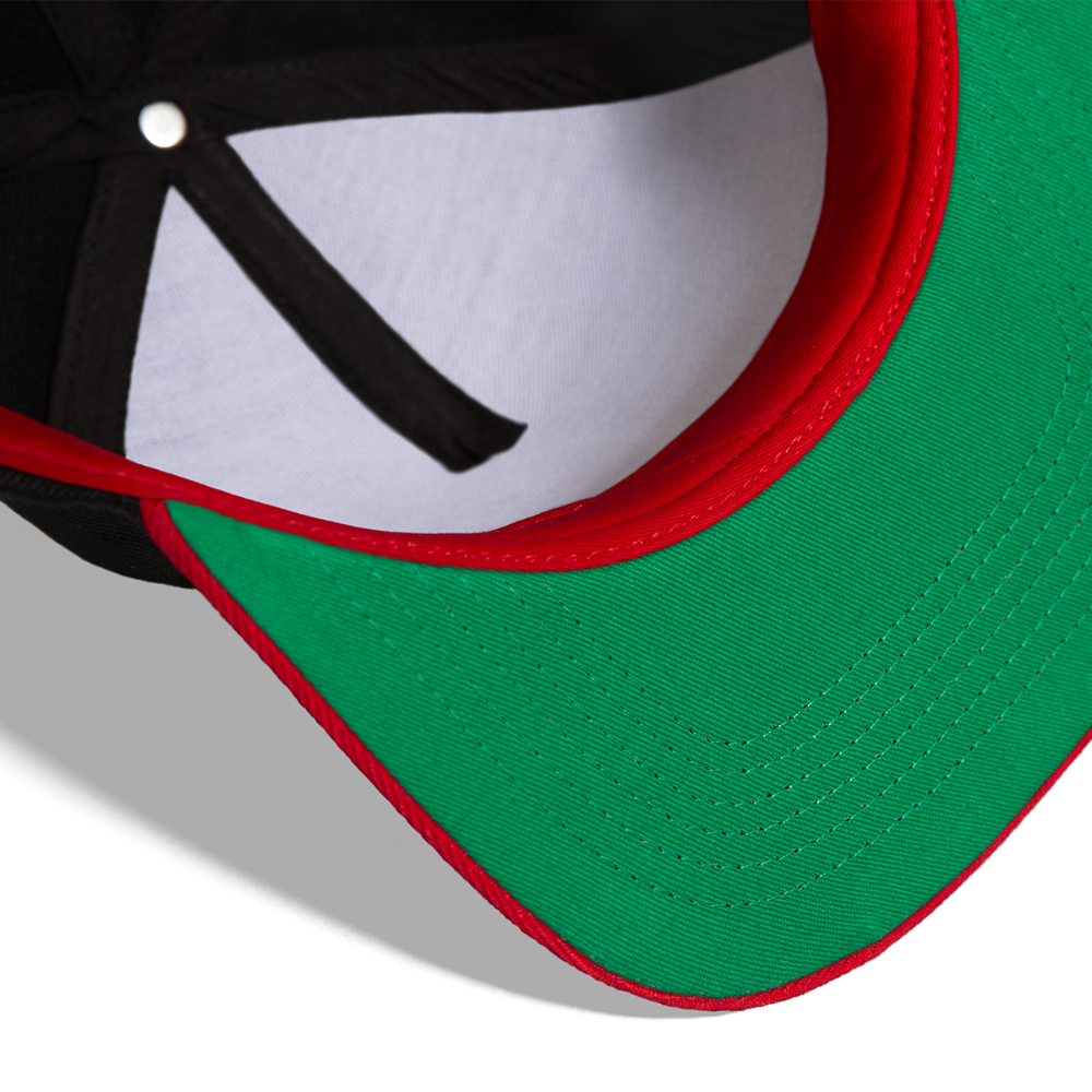 Snapback Cap - Löppt! - Schwarz/Rot