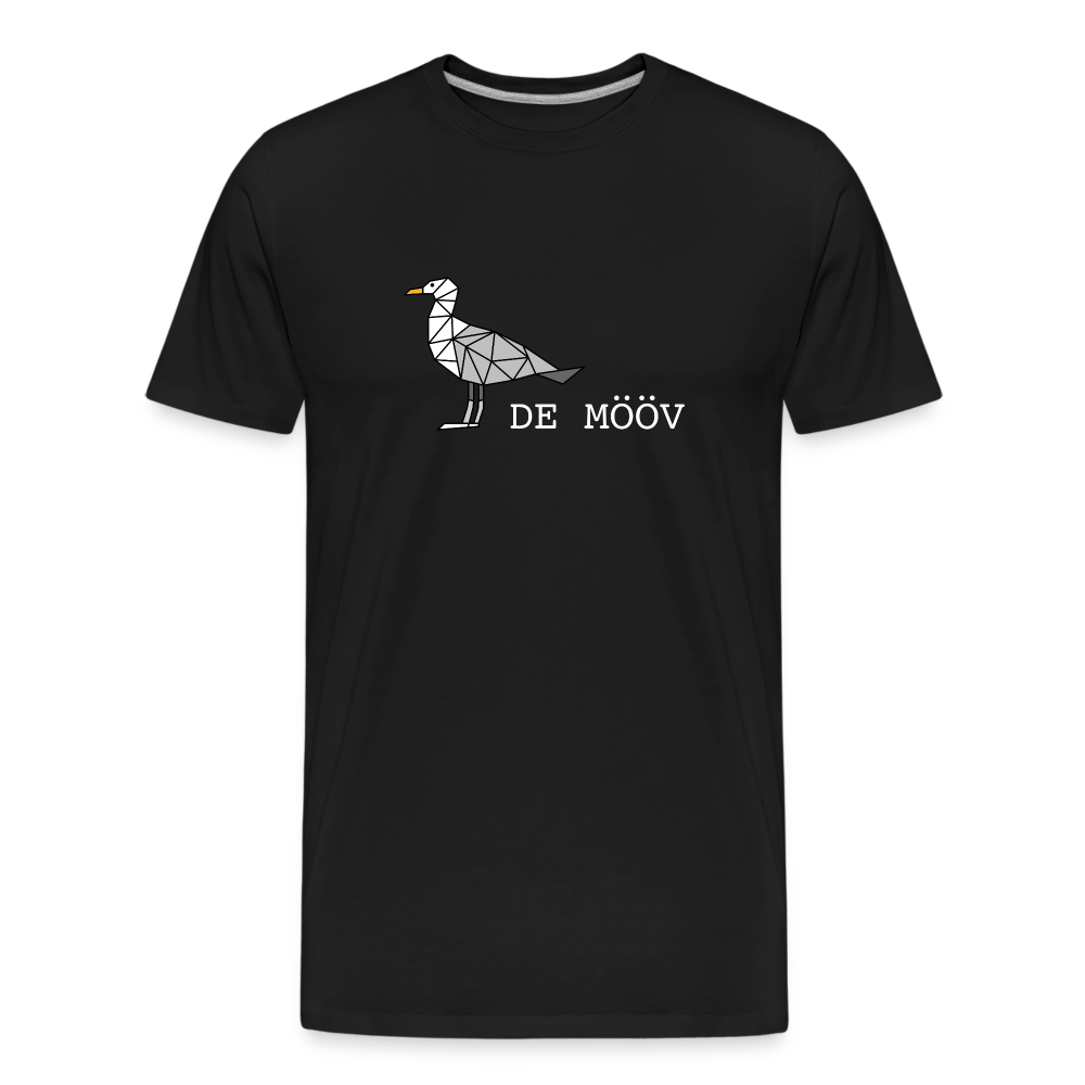 Männer Premium Bio T-Shirt - de mövv (weiss) - Schwarz