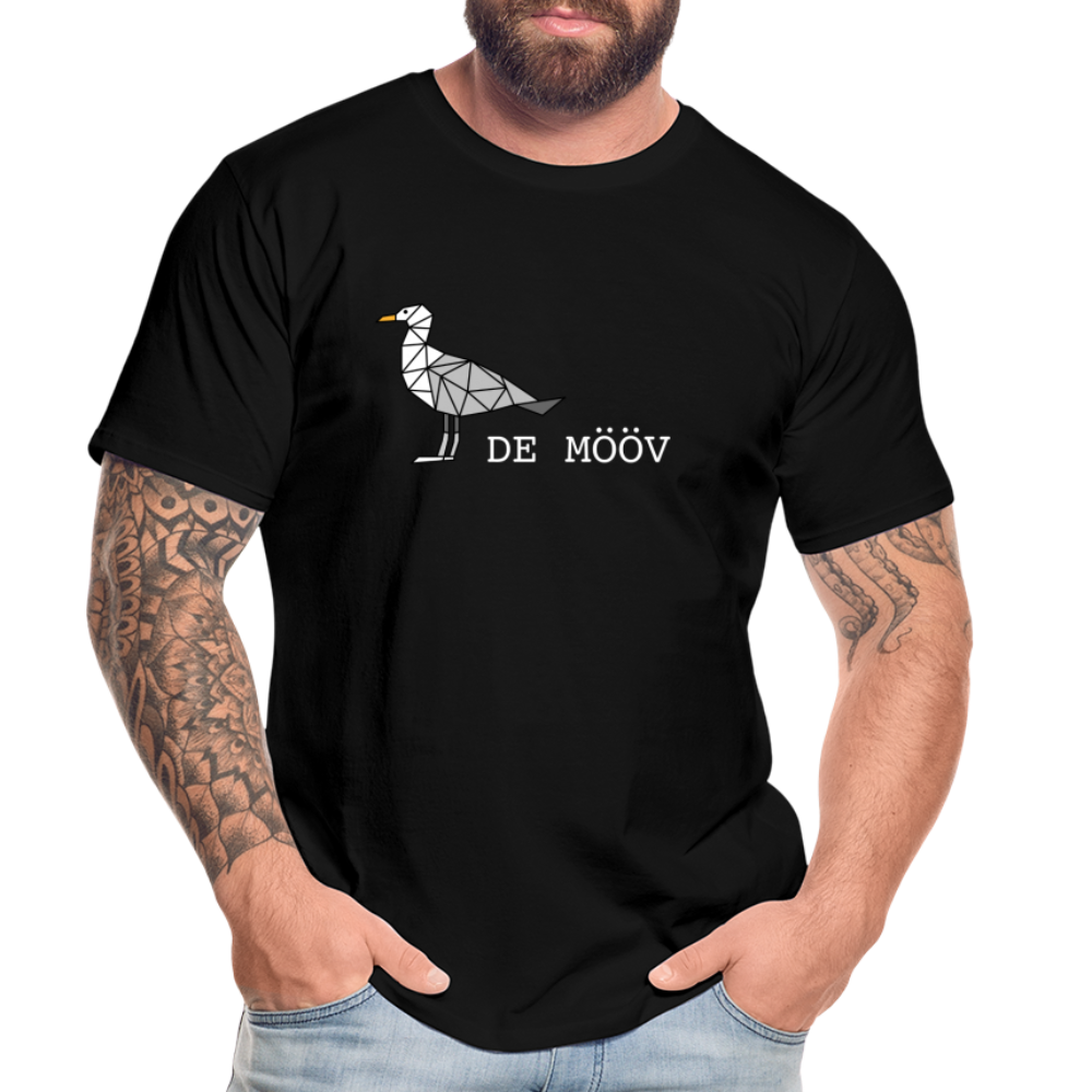 Männer Premium Bio T-Shirt - de mövv (weiss) - Schwarz