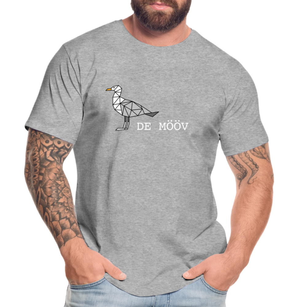 Männer Premium Bio T-Shirt - de mövv (weiss) - Grau meliert