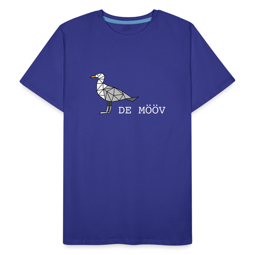 Männer Premium Bio T-Shirt - de mövv (weiss) - Königsblau