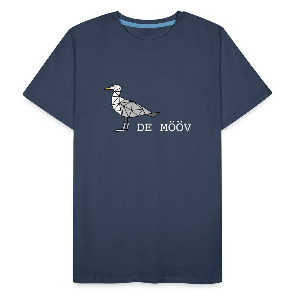 Männer Premium Bio T-Shirt - de mövv (weiss) - Navy