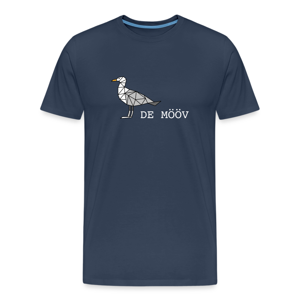 Männer Premium Bio T-Shirt - de mövv (weiss) - Navy