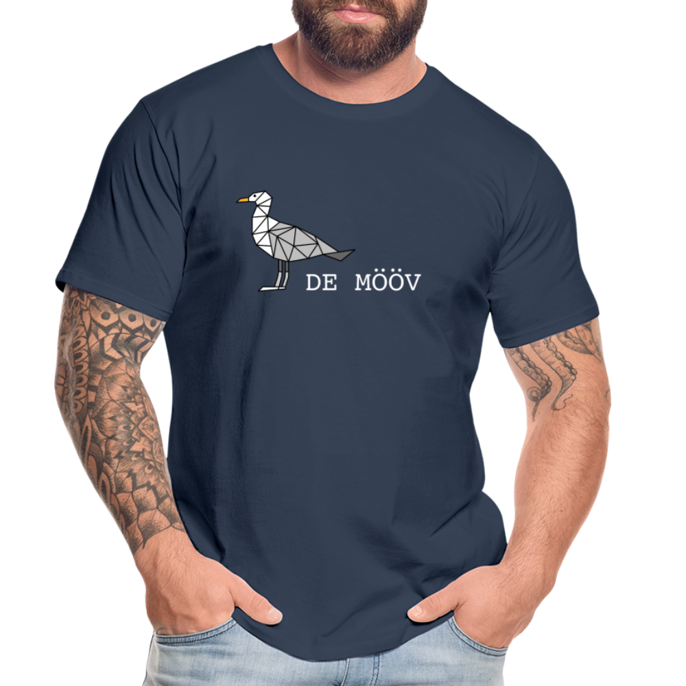 Männer Premium Bio T-Shirt - de mövv (weiss) - Navy