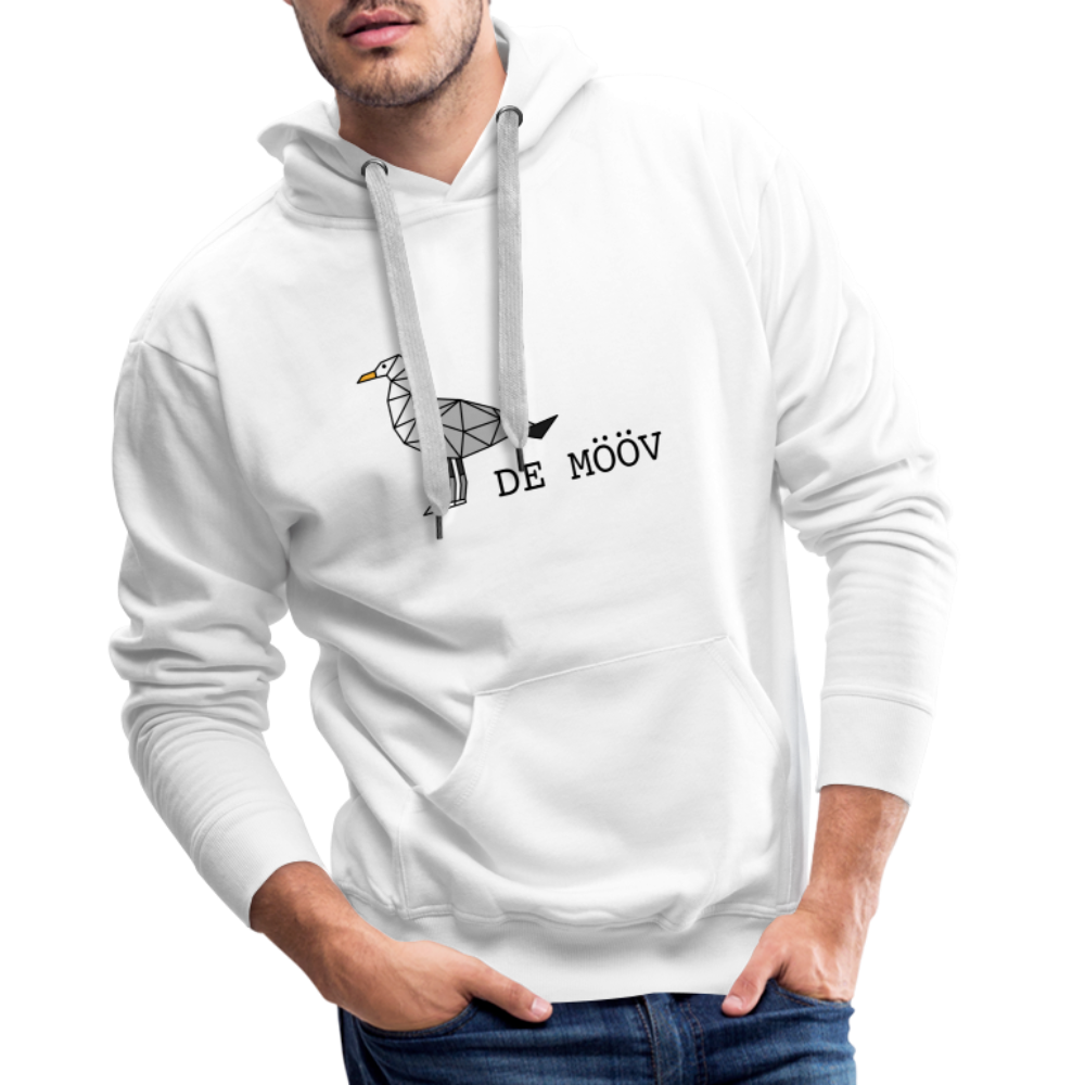 Männer Premium Hoodie - de Mööv - weiß