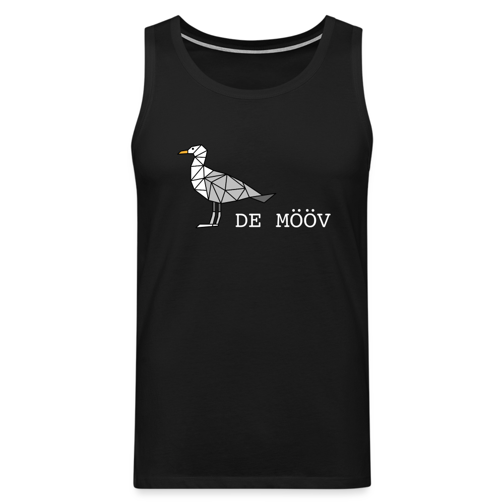 Männer Premium Tank Top - de Mööv (weiss) - Schwarz