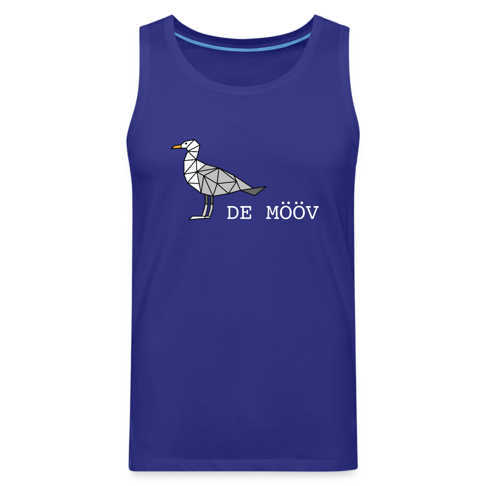 Männer Premium Tank Top - de Mööv (weiss) - Königsblau