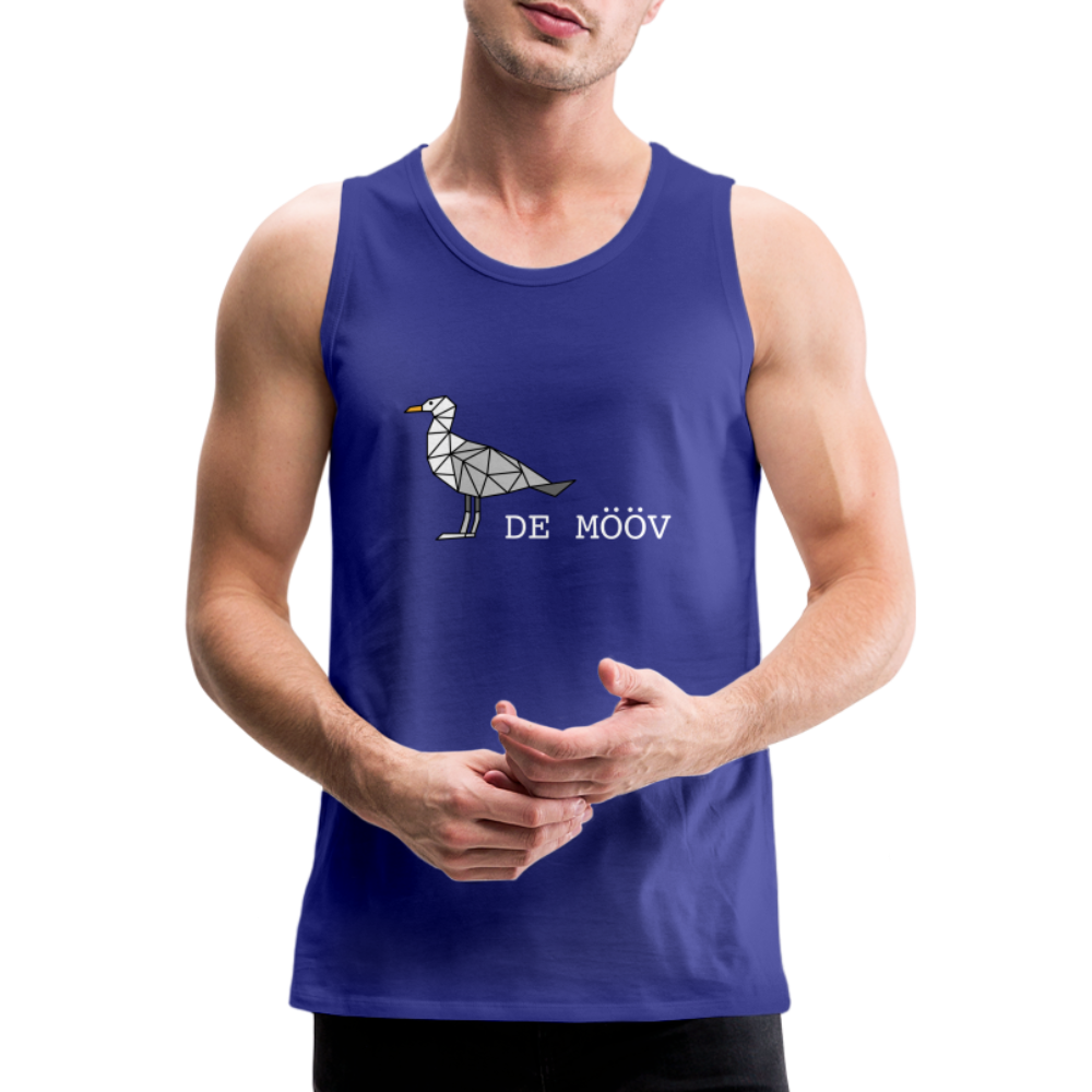 Männer Premium Tank Top - de Mööv (weiss) - Königsblau