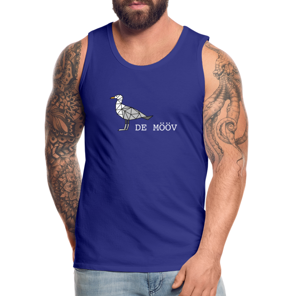 Männer Premium Tank Top - de Mööv (weiss) - Königsblau