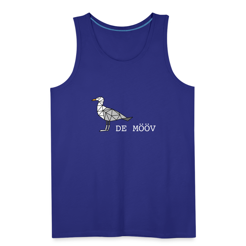 Männer Premium Tank Top - de Mööv (weiss) - Königsblau