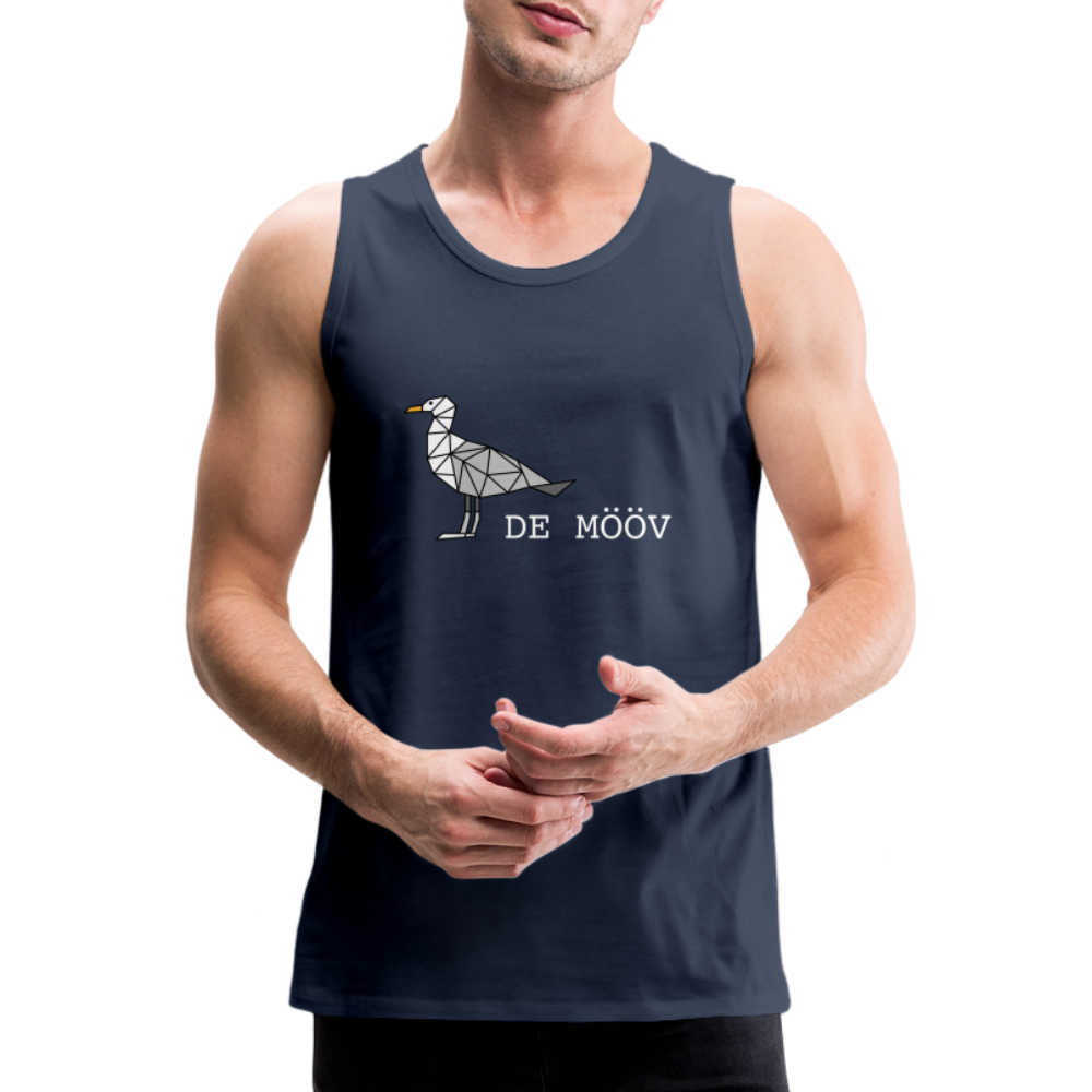 Männer Premium Tank Top - de Mööv (weiss) - Navy