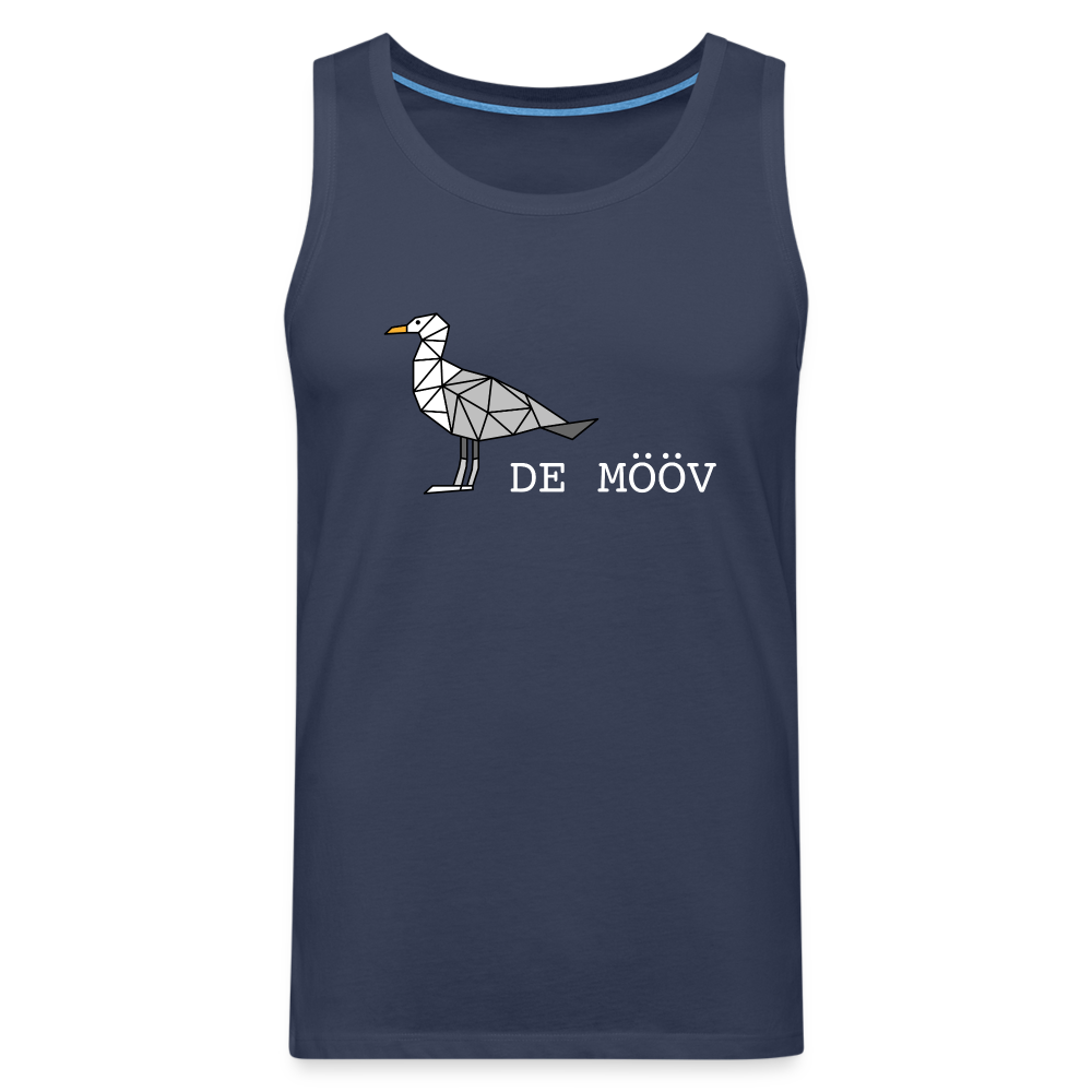 Männer Premium Tank Top - de Mööv (weiss) - Navy
