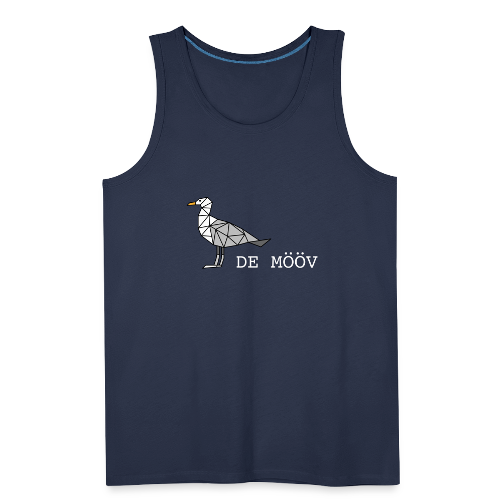 Männer Premium Tank Top - de Mööv (weiss) - Navy