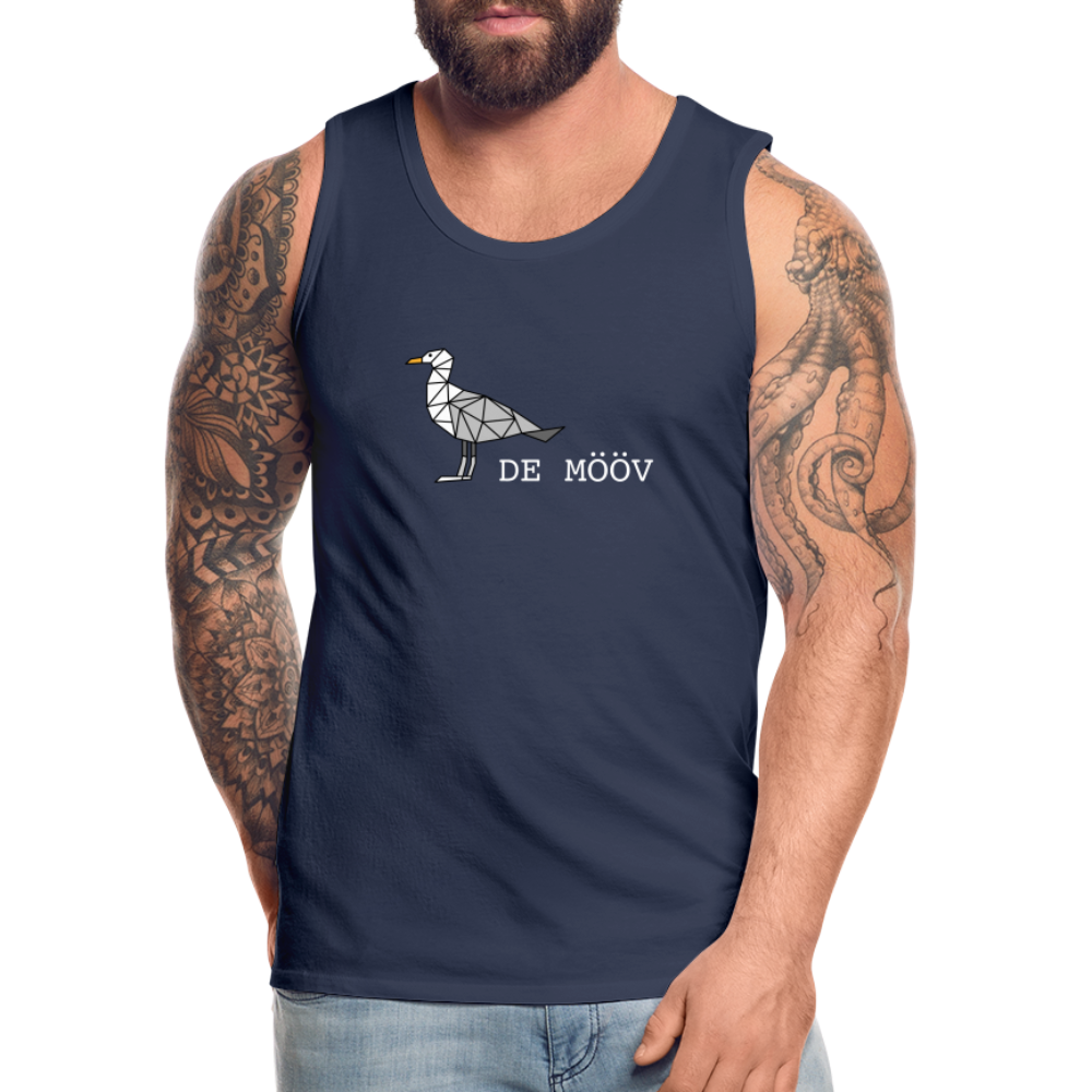 Männer Premium Tank Top - de Mööv (weiss) - Navy