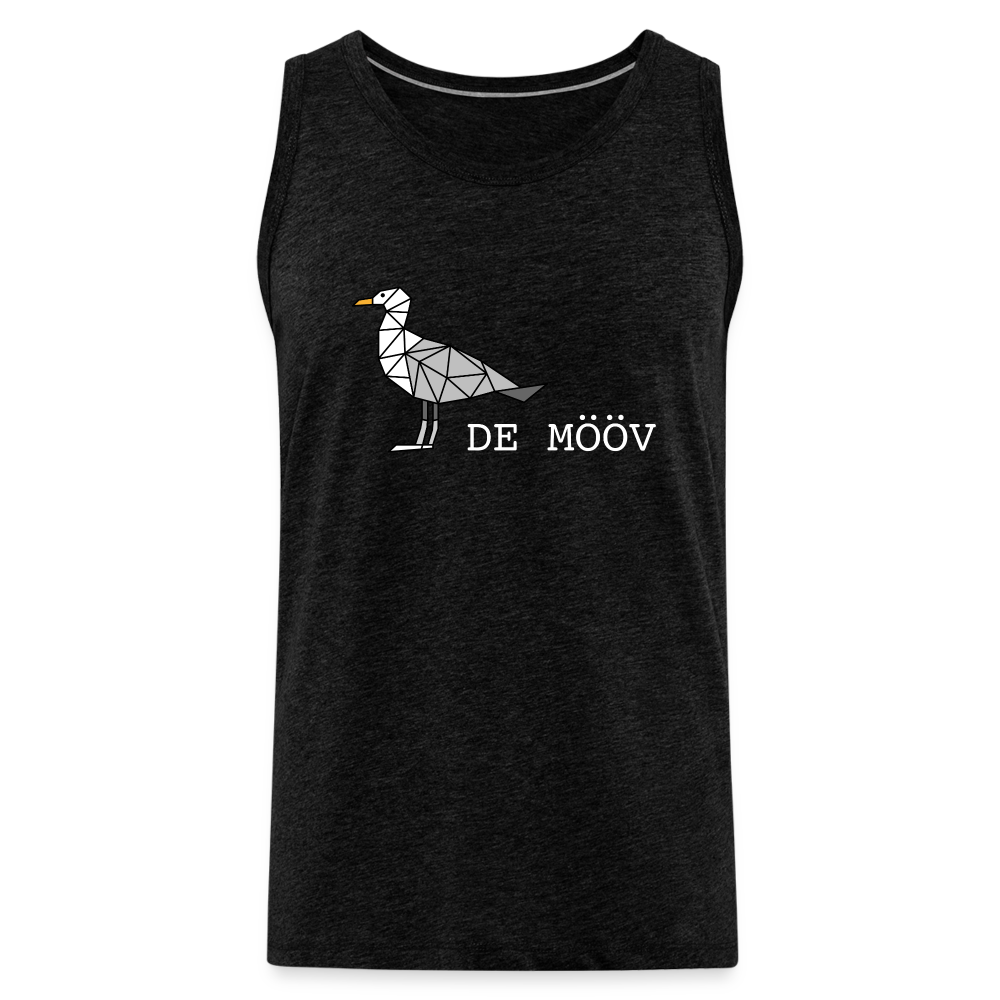 Männer Premium Tank Top - de Mööv (weiss) - Anthrazit