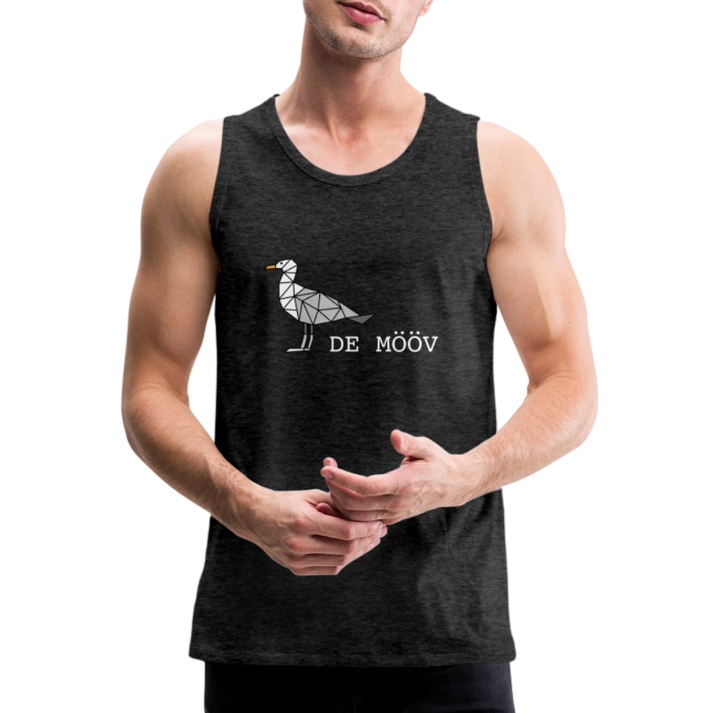 Männer Premium Tank Top - de Mööv (weiss) - Anthrazit
