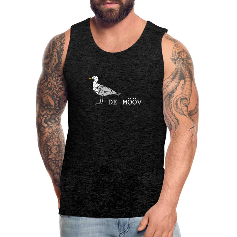 Männer Premium Tank Top - de Mööv (weiss) - Anthrazit