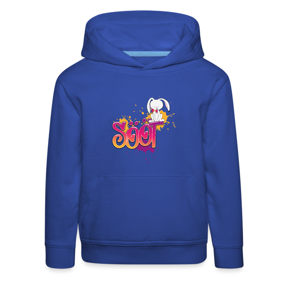 Kinder Premium Hoodie - sööt Haas - Royalblau