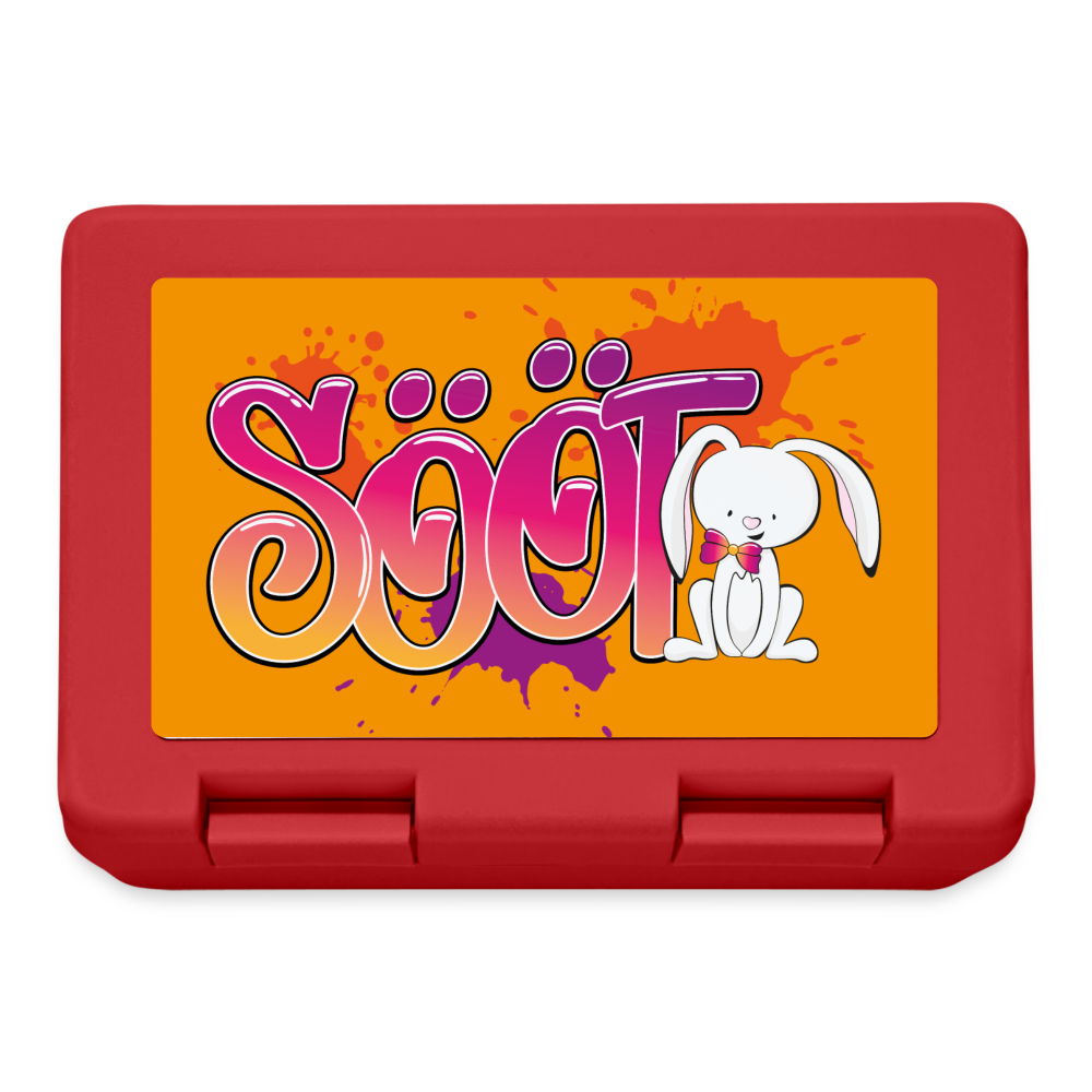 Brotdose - sööt Haas - Rot