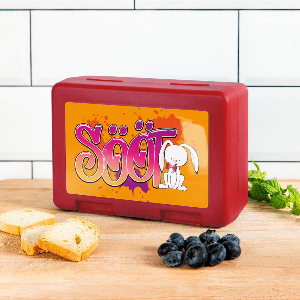 Brotdose - sööt Haas - Rot