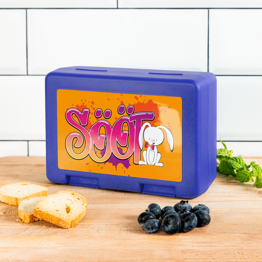 Brotdose - sööt Haas - Royalblau