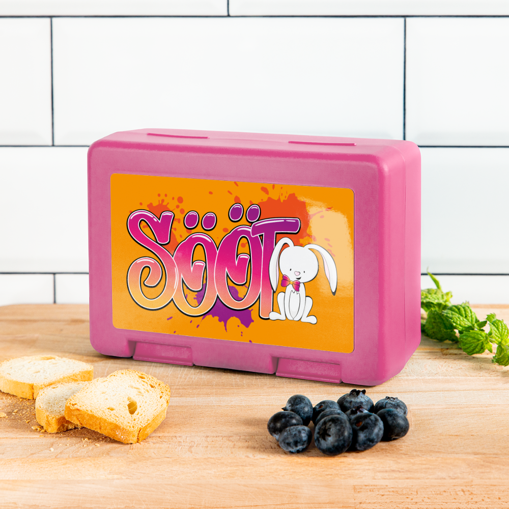 Brotdose - sööt Haas - Pink