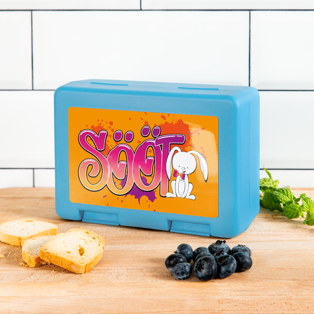 Brotdose - sööt Haas - Saphirblau