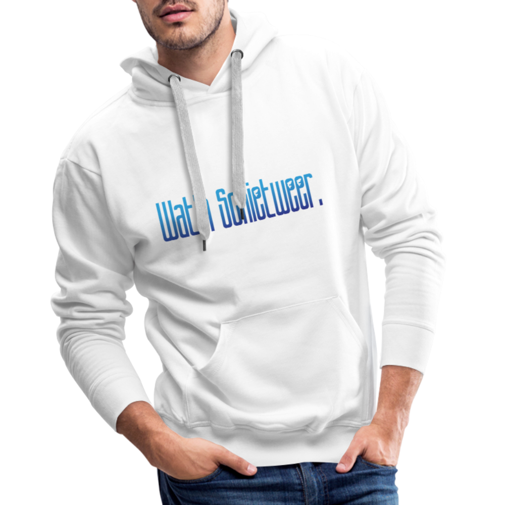 Männer Premium Hoodie - wat'n Schietweer - weiß