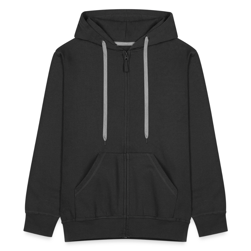 Männer Premium Kapuzenjacke - wat'n Schietweer (weiss) - Schwarz