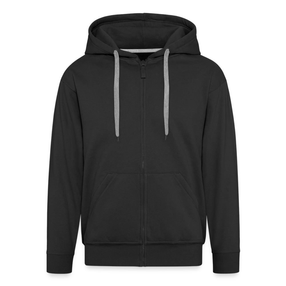 Männer Premium Kapuzenjacke - wat'n Schietweer (weiss) - Schwarz