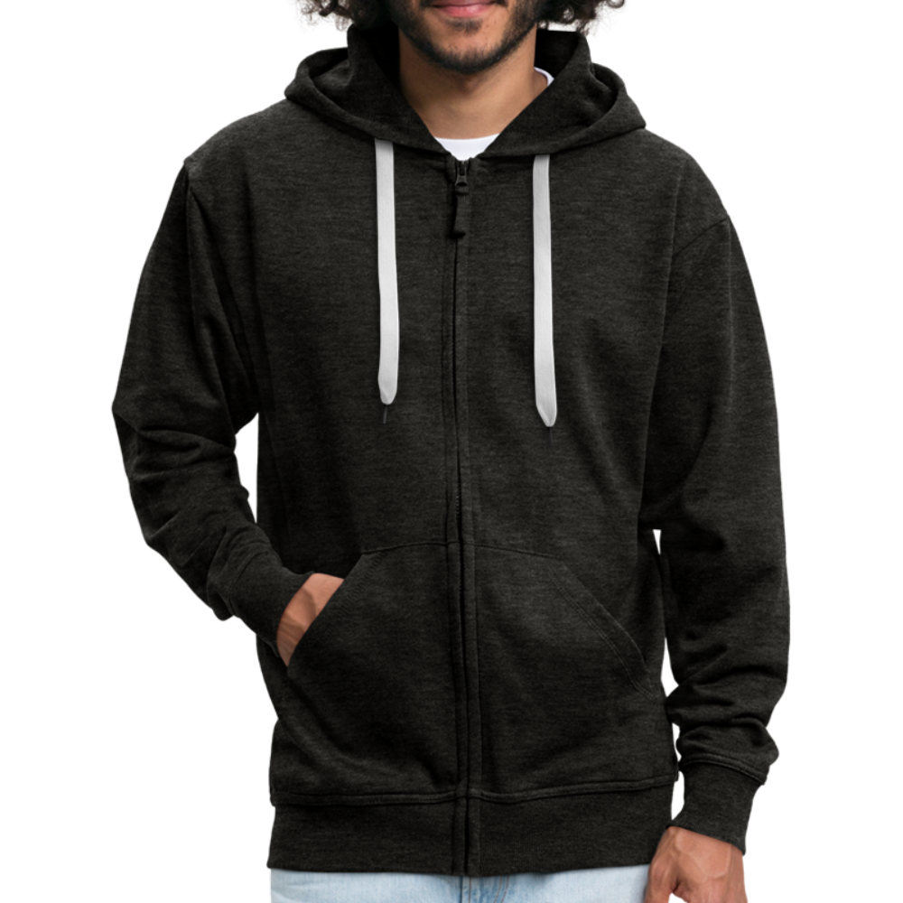 Männer Premium Kapuzenjacke - wat'n Schietweer (weiss) - Anthrazit