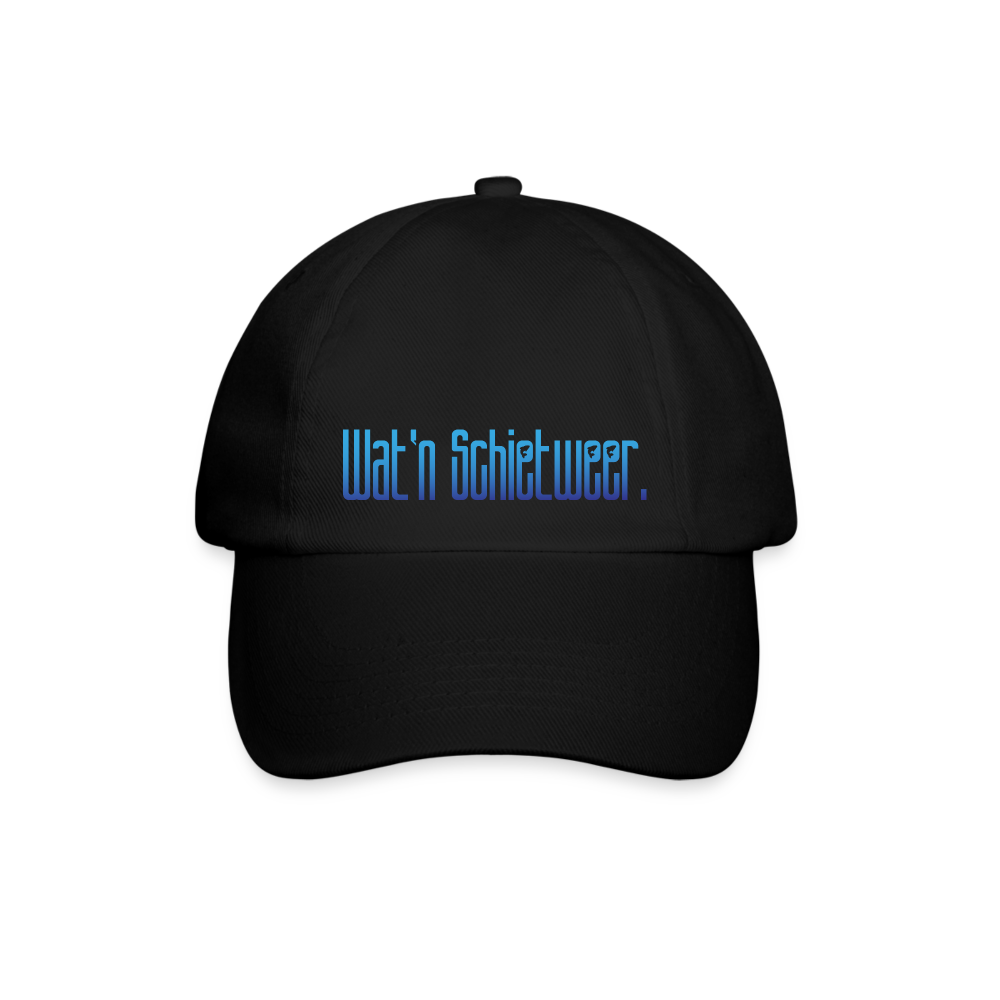 Baseballkappe - wat'n Schietweer - Schwarz/Schwarz