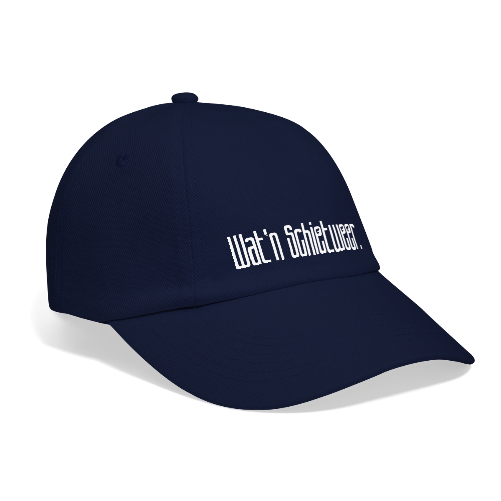 Baseballkappe - wat'n Schietweer (weiss) - Blau/Blau