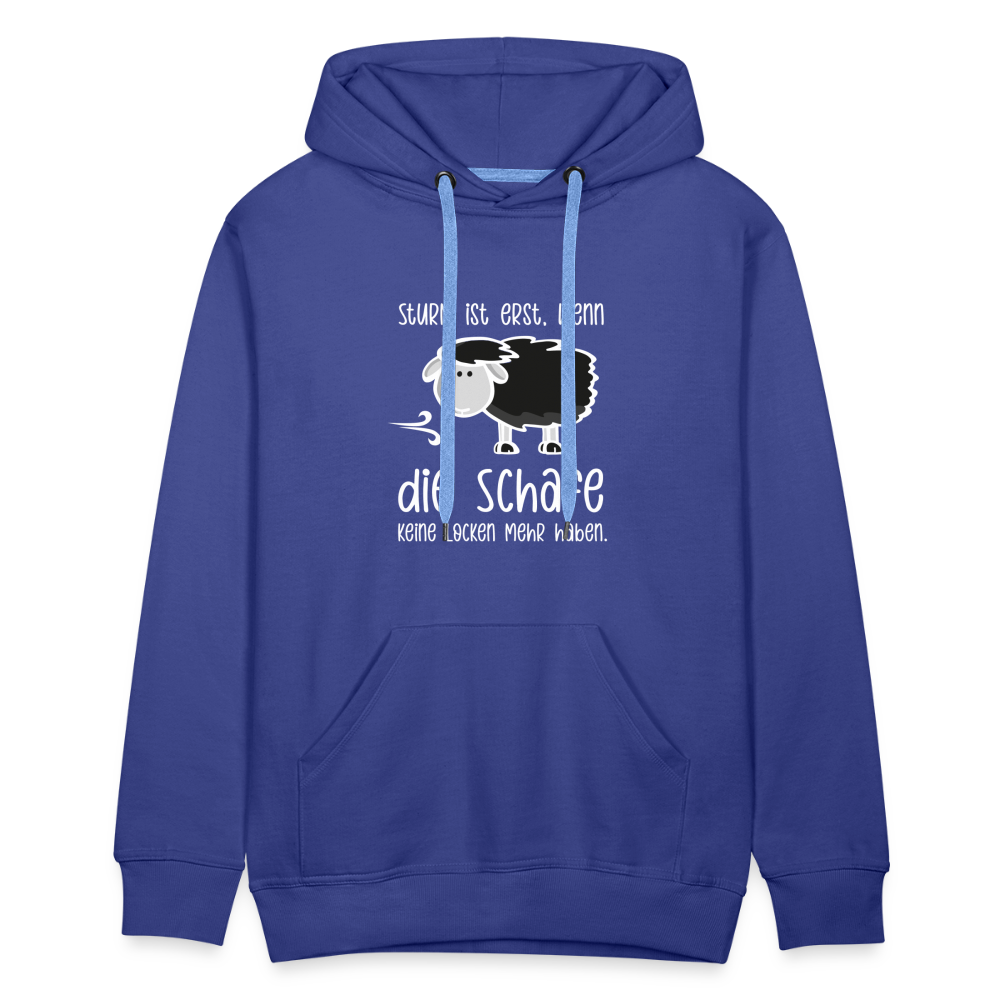 Männer Premium Hoodie - Schaf (weiss) - Königsblau