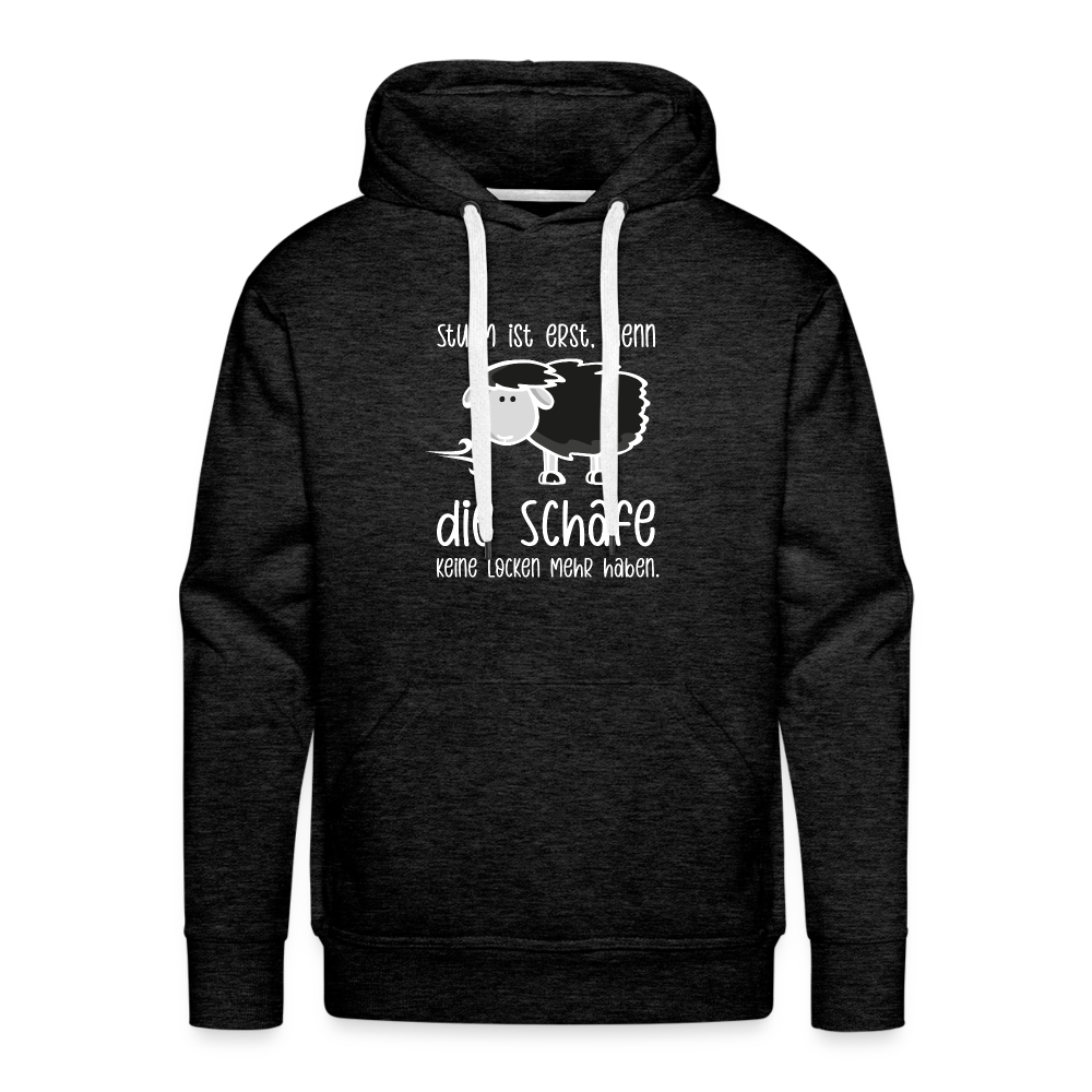 Männer Premium Hoodie - Schaf (weiss) - Anthrazit