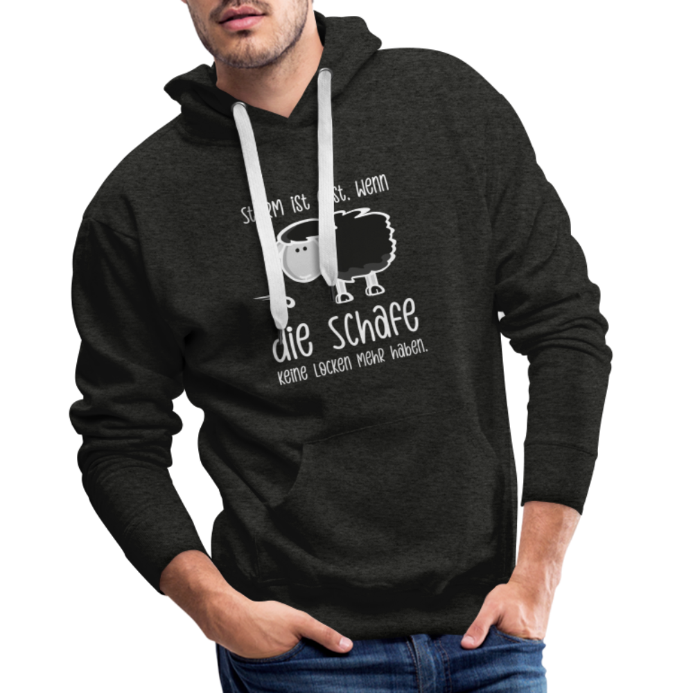 Männer Premium Hoodie - Schaf (weiss) - Anthrazit