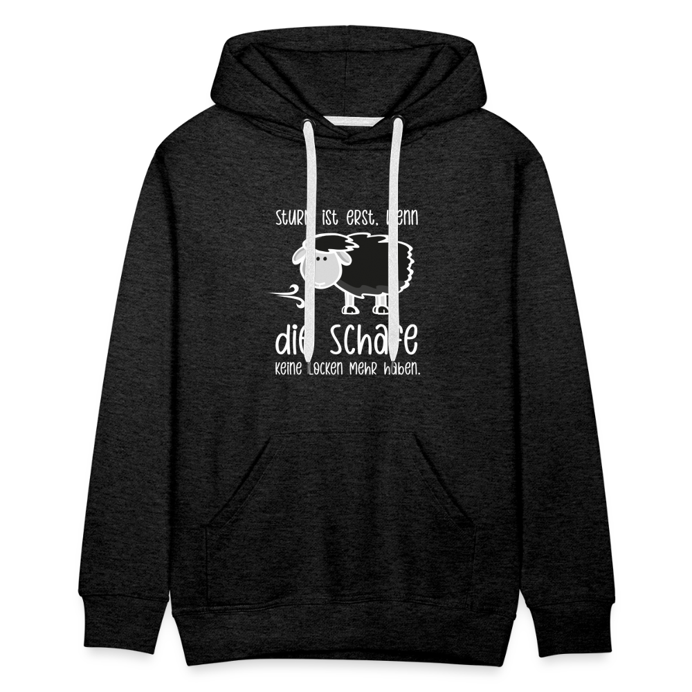 Männer Premium Hoodie - Schaf (weiss) - Anthrazit