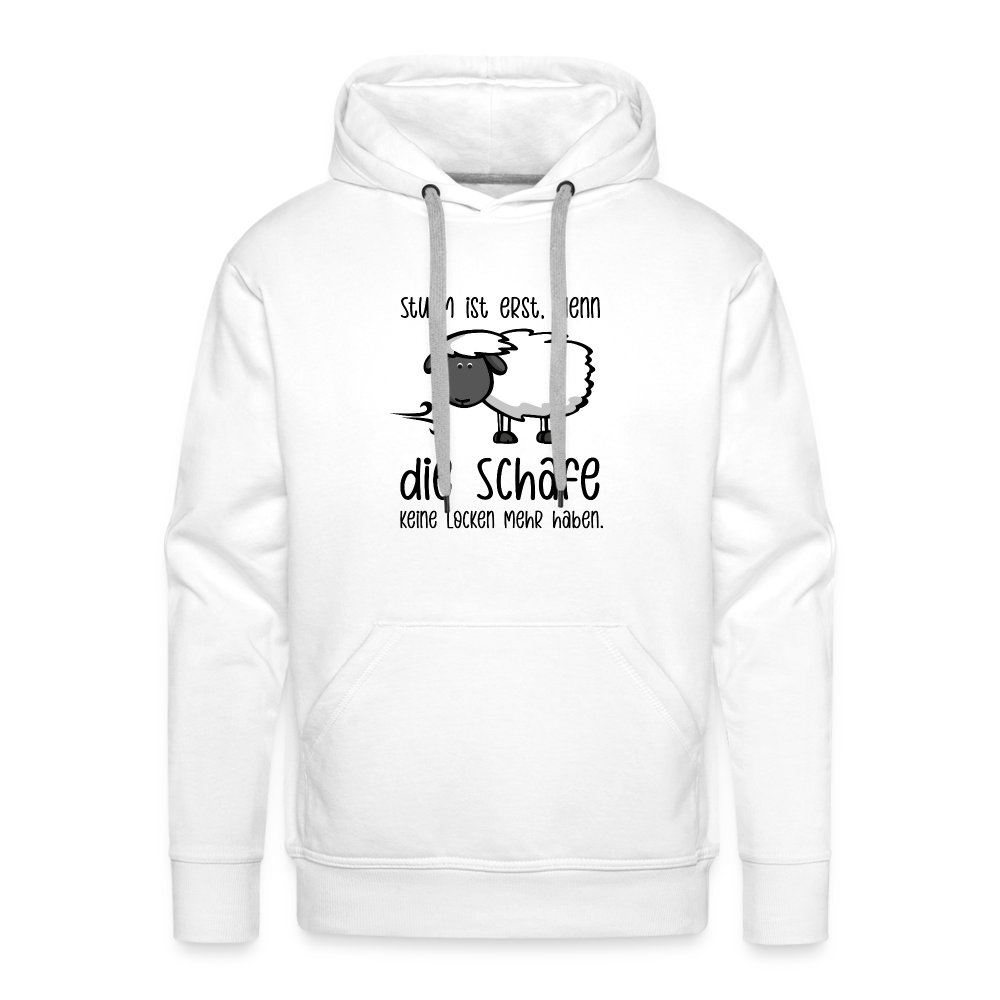 Männer Premium Hoodie - Schaf - weiß