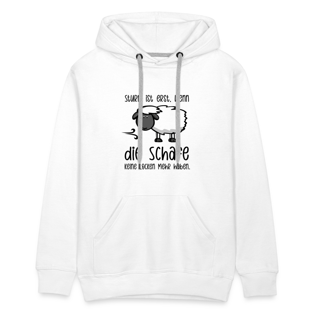 Männer Premium Hoodie - Schaf - weiß