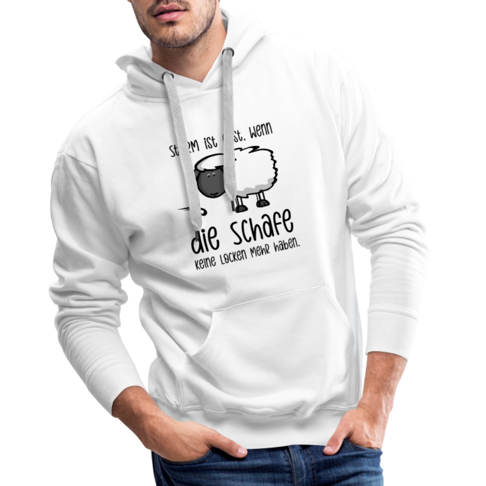 Männer Premium Hoodie - Schaf - weiß