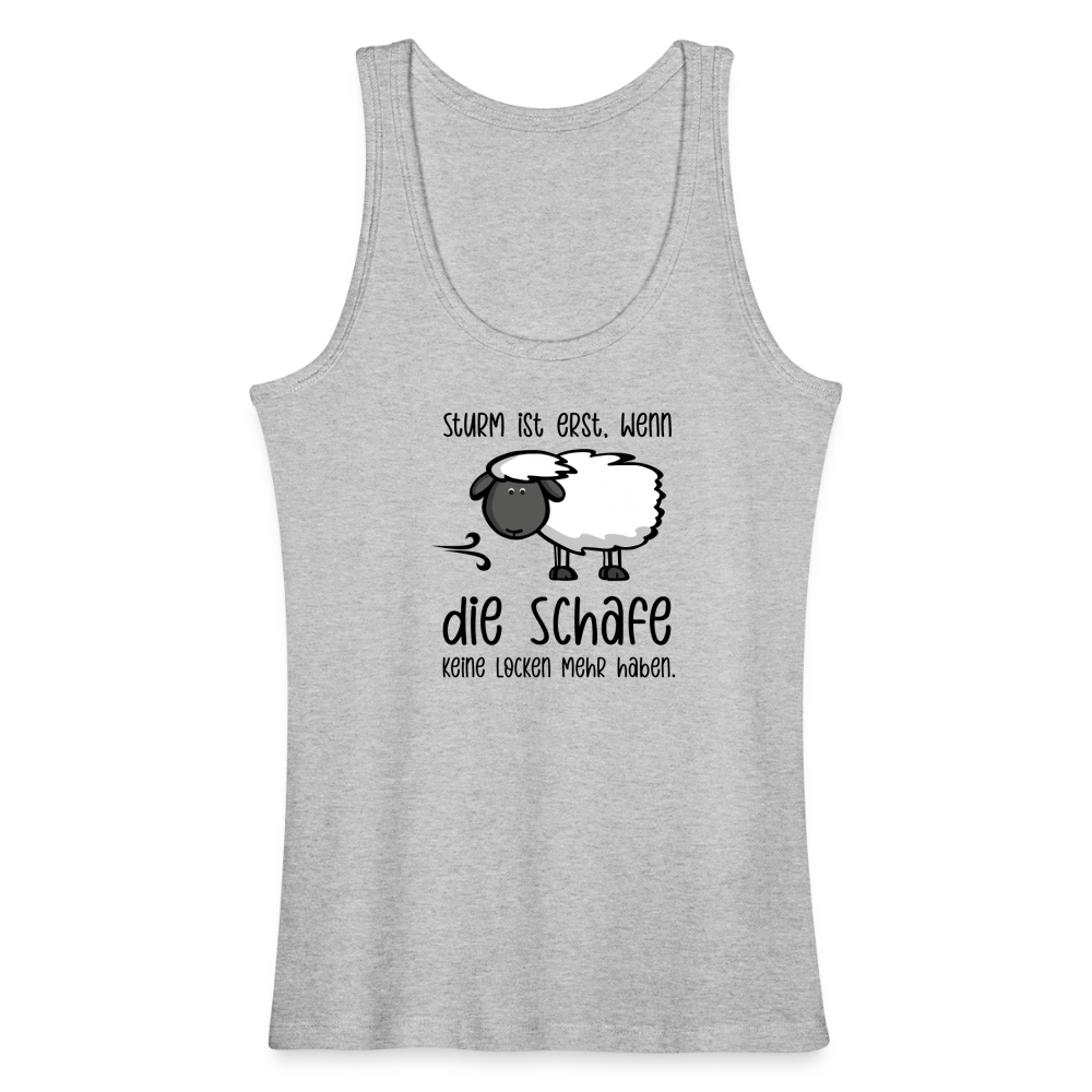 Frauen Bio Tank Top - Schaf - Grau meliert