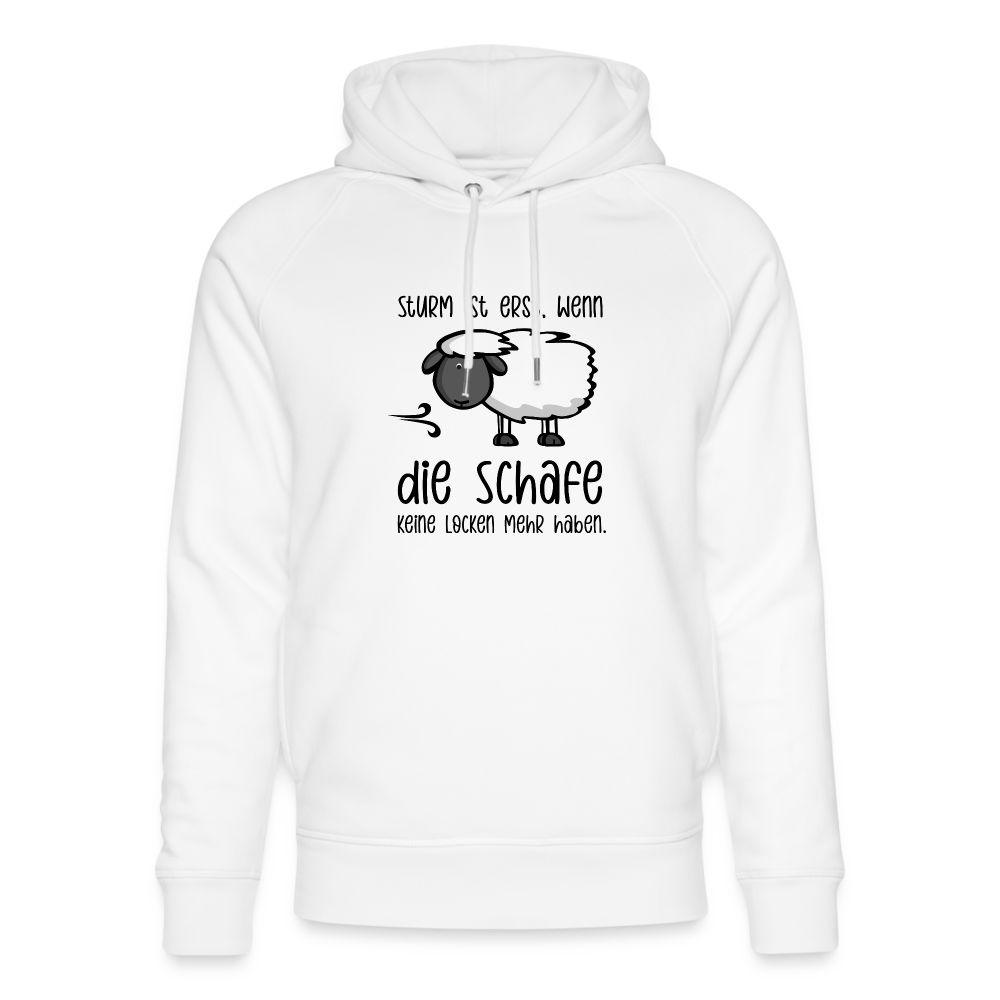Unisex Bio-Hoodie - Schaf - weiß