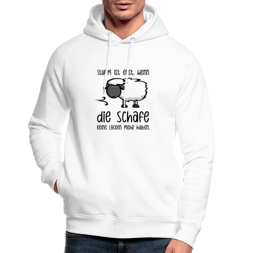 Unisex Bio-Hoodie - Schaf - weiß