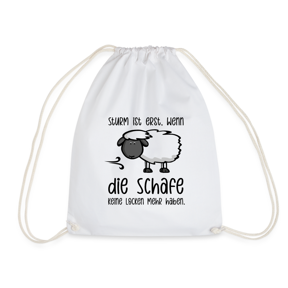Turnbeutel - Schaf - weiß